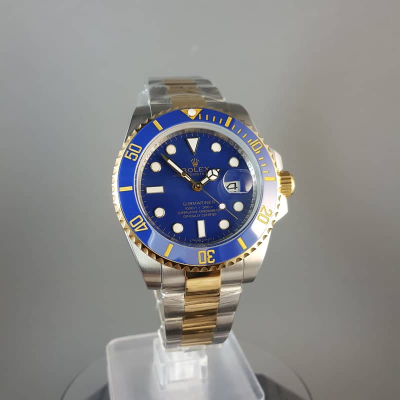 ROLEX SUBMARINER TO TON BLUE DIAL WATCH FOR MEN 6