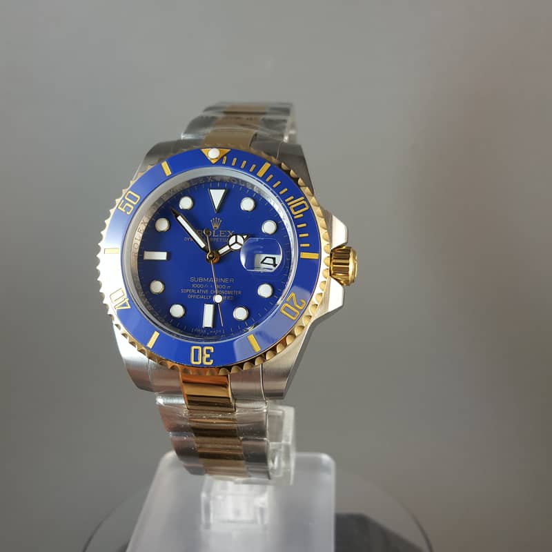 ROLEX SUBMARINER TO TON BLUE DIAL WATCH FOR MEN 7