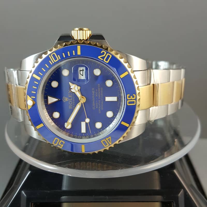ROLEX SUBMARINER TO TON BLUE DIAL WATCH FOR MEN 10