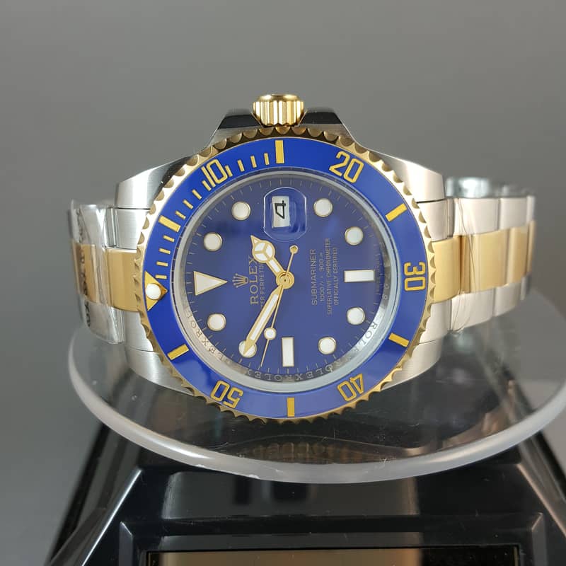 ROLEX SUBMARINER TO TON BLUE DIAL WATCH FOR MEN 11