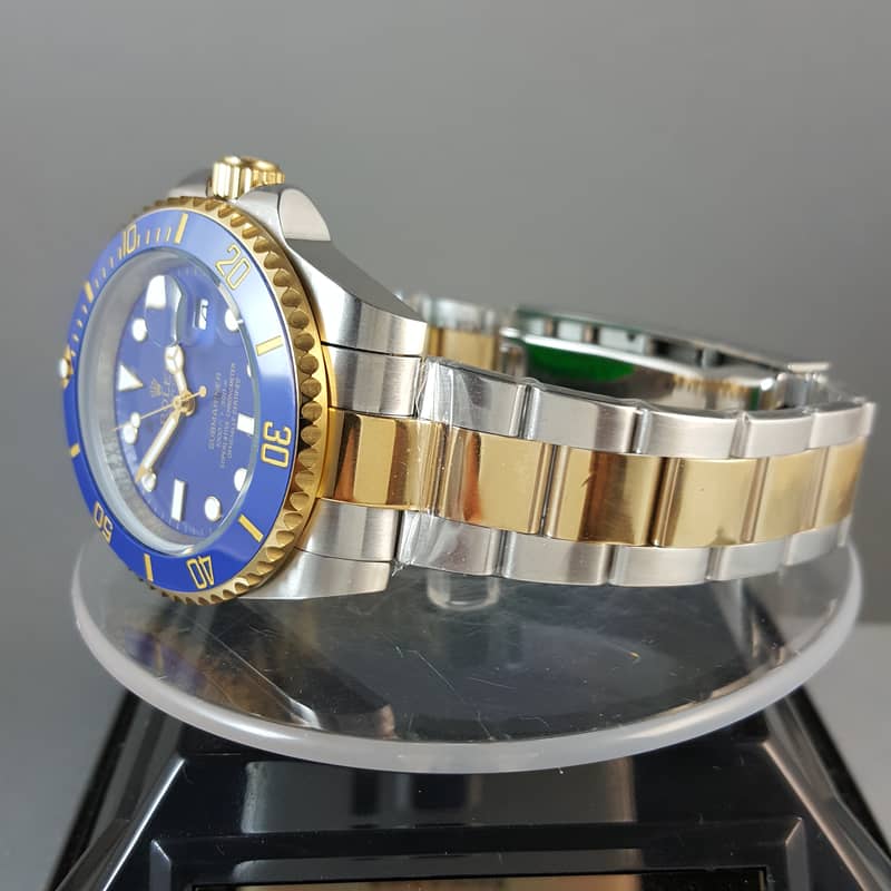 ROLEX SUBMARINER TO TON BLUE DIAL WATCH FOR MEN 12