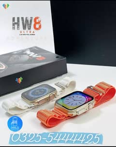 Apple Watch Ultra Series'8 HW8 ULTRA With Orange Alpine Loop Strap 0