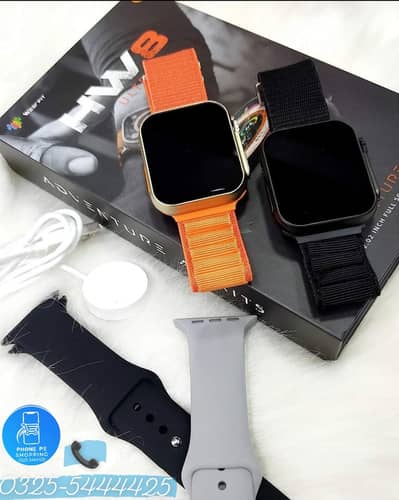 Apple Watch Ultra Series'8 HW8 ULTRA With Orange Alpine Loop Strap 1