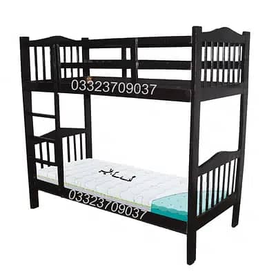 Bunker bed for  kids and adults made with Solid Kikar wood 1