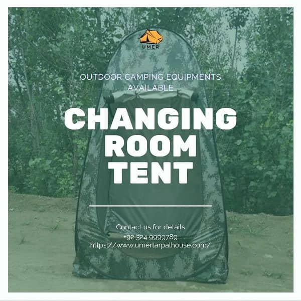 Double layer Water Proof Camp,Changing Room Tent,Chair,Hiking Stick, 5