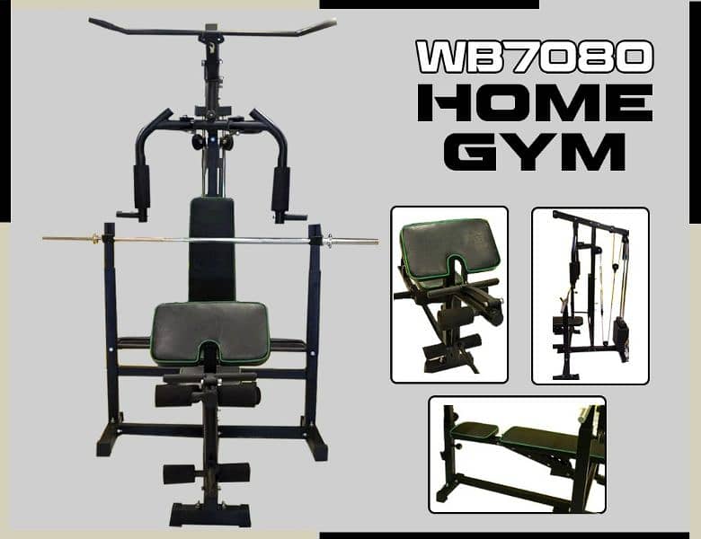 Slimline Multi Home Gym Fitness Exercise Machine & Gym Equipment 0