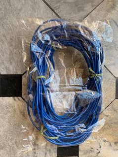 Ethernet internet cable 40 and 46 feet with attached connectors cable