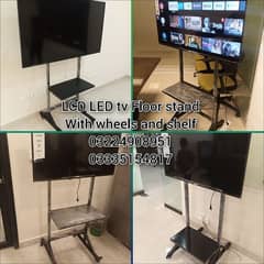 LCD LED tv Floor stand with wheel For office home institute online