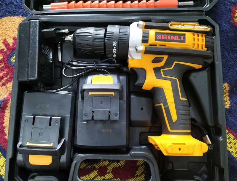 Cordless Electric Battery Operated Drill 21V Rechargeable Battery 7