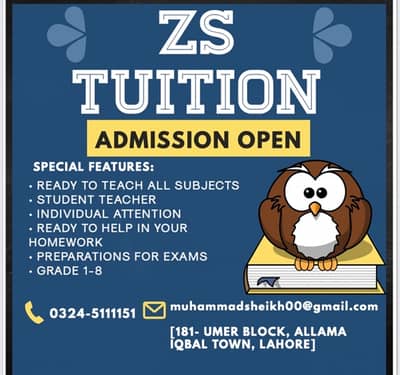 home tutor available.