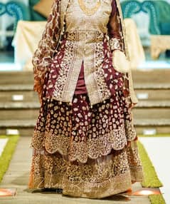 Bridal lehnga/Barat Dress/Tail bridal shararah