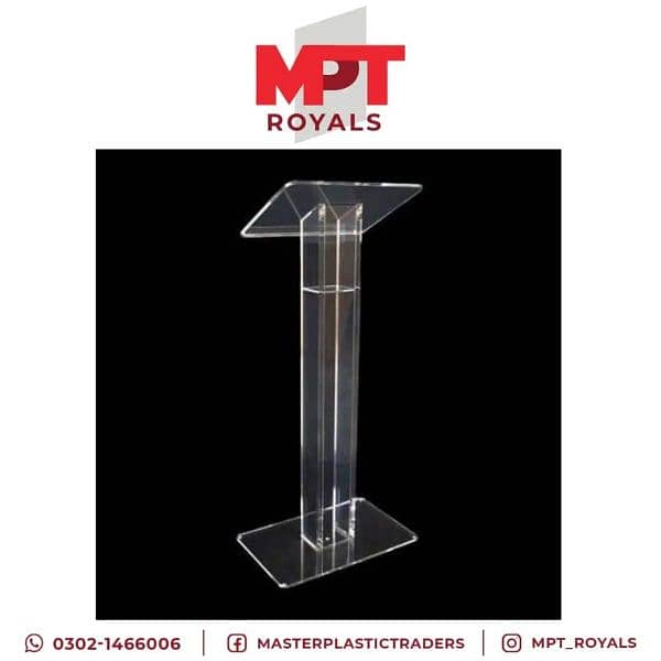 Acrylic Speech Dice / Acrylic Rostrum (03021466006) whatsapp no 6