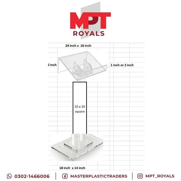 Acrylic Speech Dice / Acrylic Rostrum (03021466006) whatsapp no 7