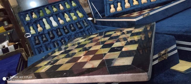 Chess Game in MARBLE Handcrafted (size 12x12) Indoor Game 17