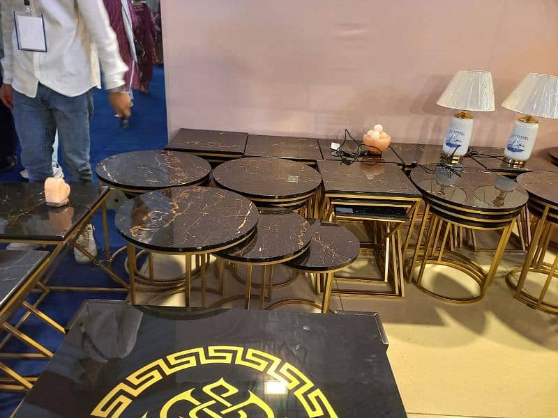 Nesting Table Side Table Gold Table Coffee Table Brass Table 2