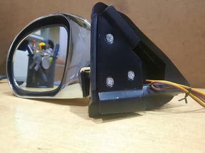 Suzuki Mehran Chrome Side View Mirrors With Led Indicators