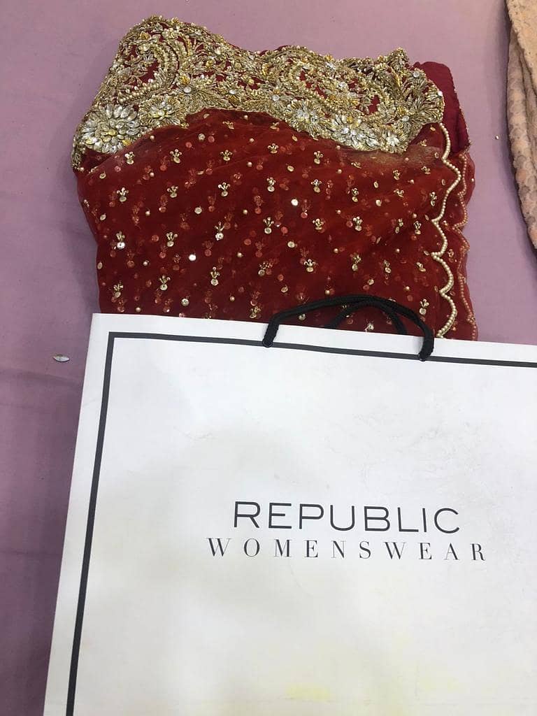 Republic Bridal Wear, Small, Heavy Embroided net 6