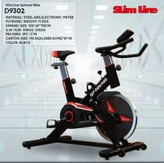 slimline spinning bike gym and fitness machine 0