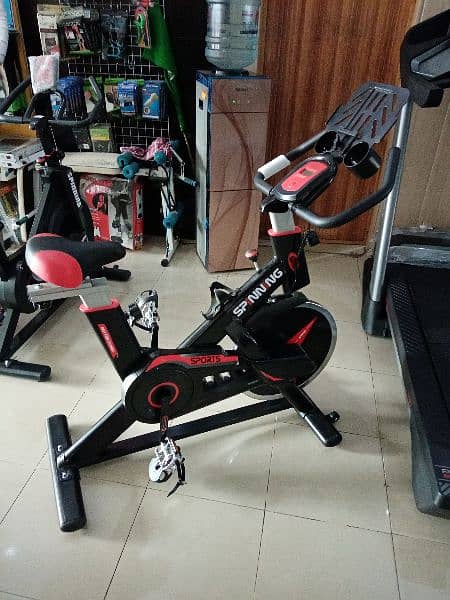 slimline spinning bike gym and fitness machine 2