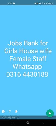 Female Jobs for girls and housewife only whatsapp 0316 4430188