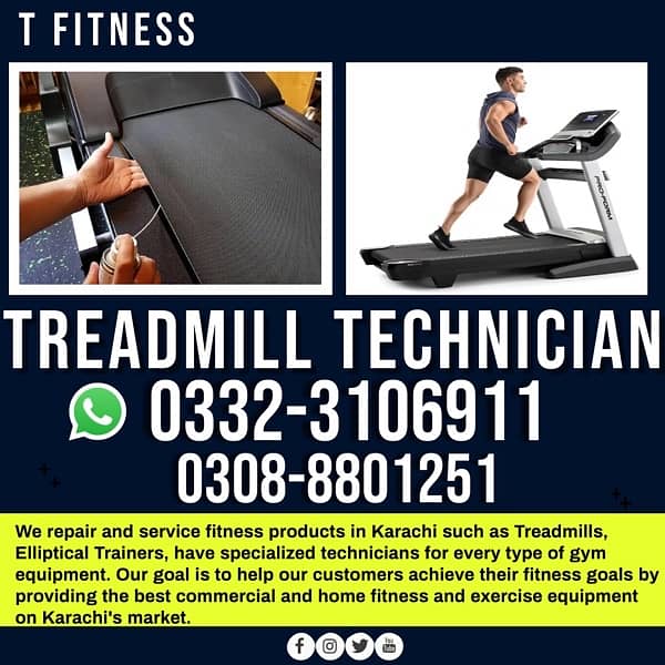 treadmil Repair Treadmill / Treadmill belt /treadmill technician 1