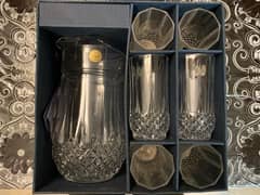 Cristal d’Arques Paris - waterset  (x6 glssses + jug)