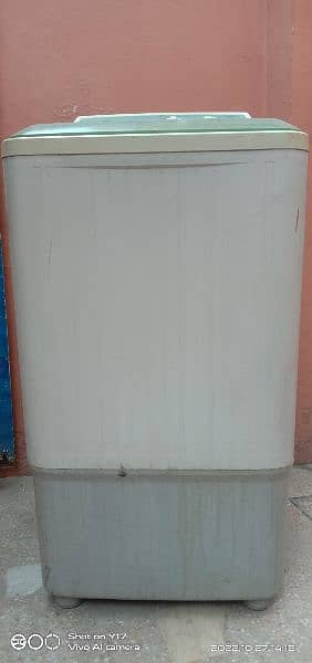 Haier washing machine plastic body in good working condition. 3