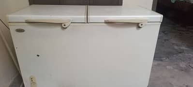 waves double door deep freezer