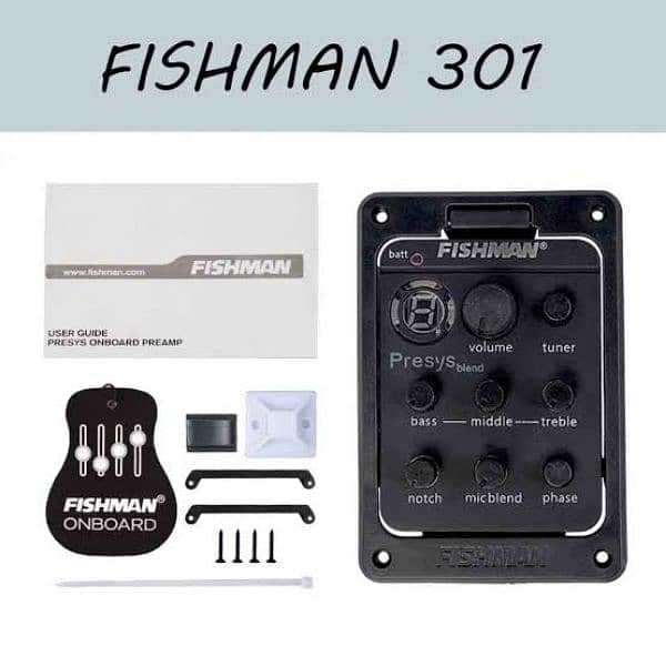 New Fishman presys 6band equilizer pickup for your acoustic guitar 5