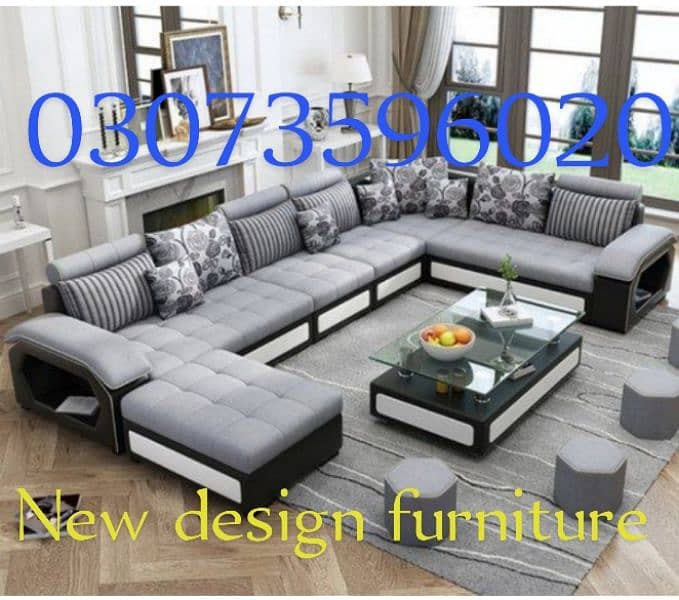 new TV lonch u shape sofa set 4