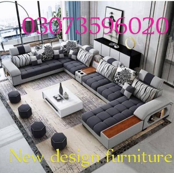 new TV lonch u shape sofa set 12