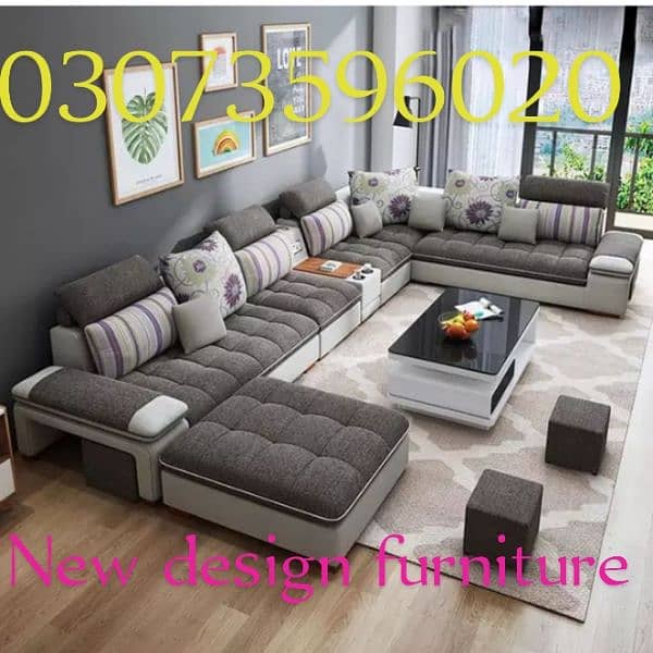 new TV lonch u shape sofa set 15