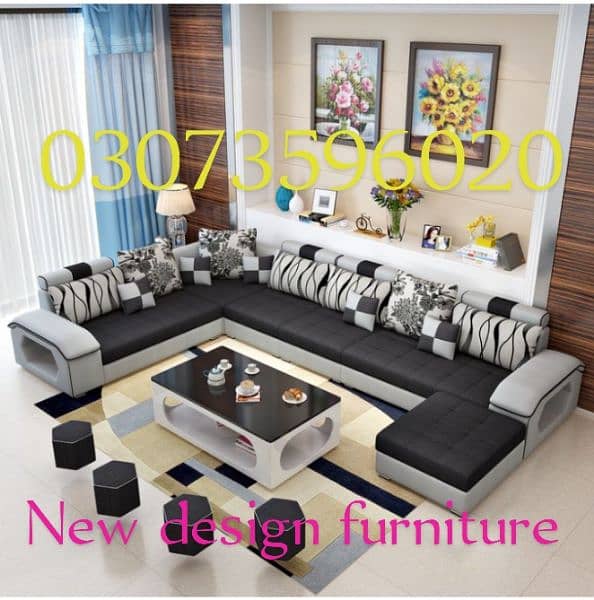 new TV lonch u shape sofa set 18