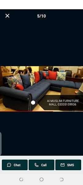 Beautiful L shape sofa set only on Al Muslim Furnitures 2