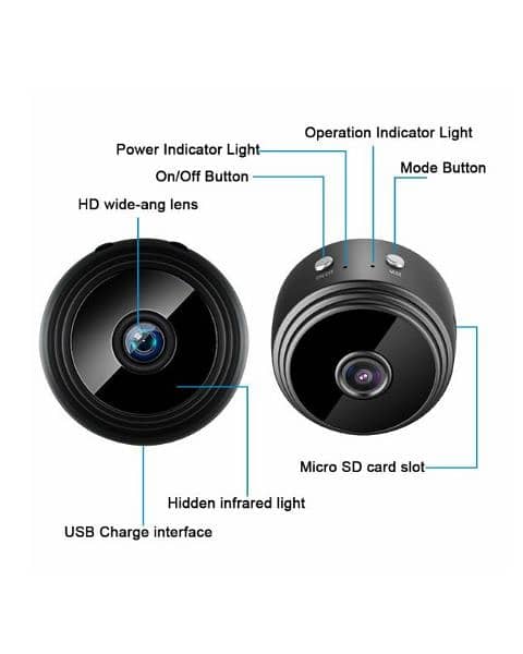 Wifi HD CCTV Camera Magnet Cam Rechargeable Online View 5