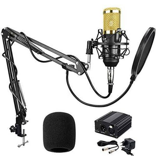 BM800 Mic for youtube recording,voice over singing with phantom supply 0