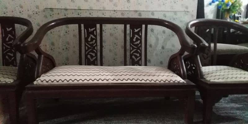 Wooden Sofa Set for Sale 1