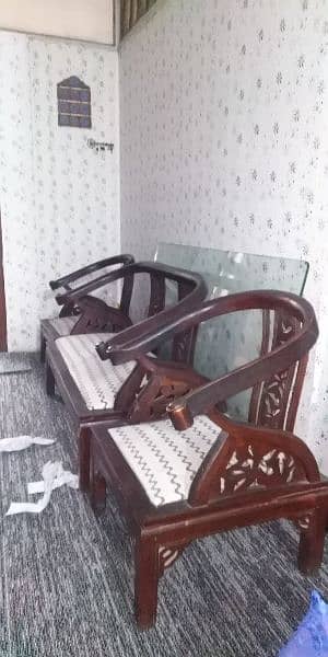 Wooden Sofa Set for Sale 2