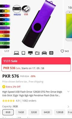 8 GB USB For Mobile , Computer & Laptop