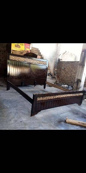 Bed set / King Size bed / Double Bed / Wooden bed 14