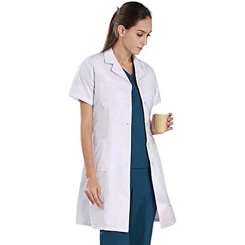 High-Quality Lab Coat with name printed - KT and toptex wrinkle free 3
