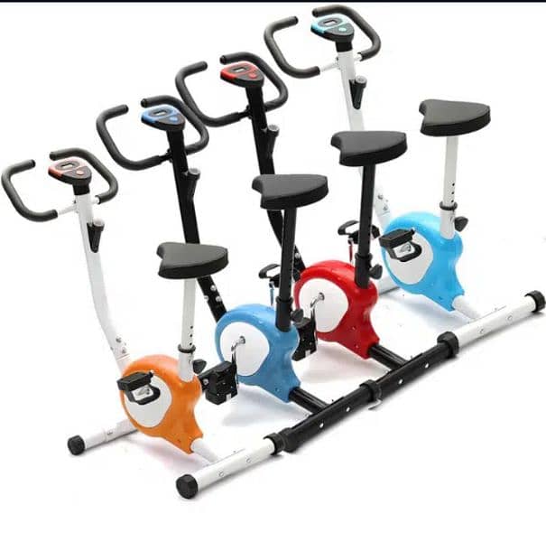 Stationary Exercise Bike Fitness Cycling Bicycle Cardio Training Blue 0