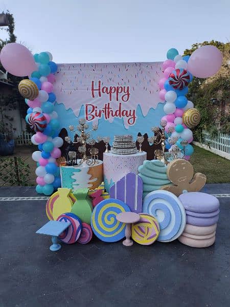 Balloons, Theme & Birthday Decor,catering,stage, Sound System, Lights 7