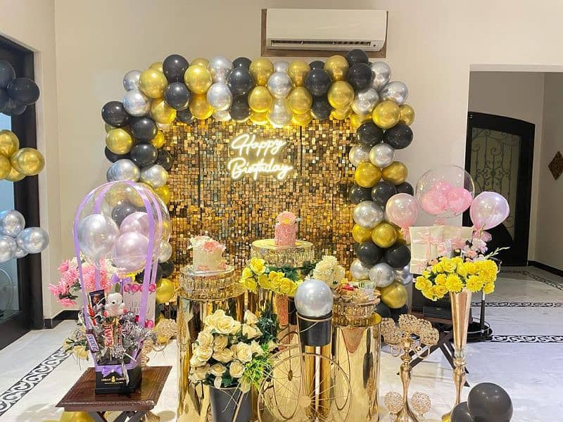 Balloons, Theme & Birthday Decor,catering,stage, Sound System, Lights 9