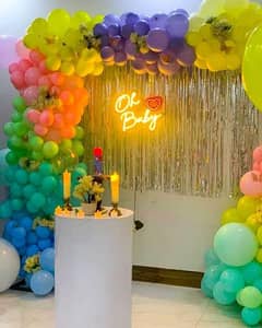 birthday decorations and sound system for rent