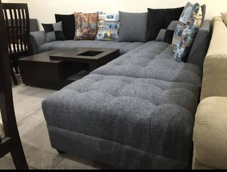 Top quality L shape sofa set 1