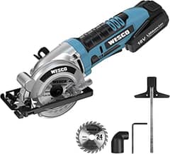 Cordless Mini Circular Saw, WESCO 18V Max Cordless Compact Circular UK