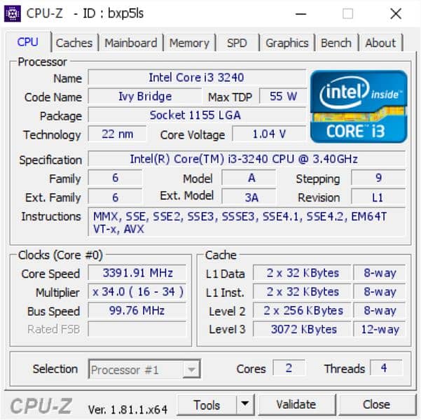 Core i3 3240 Processor 3