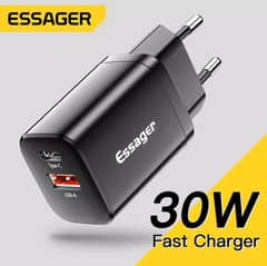 Charger/ Adapter ESSAGER USB Type C Fast Charger

30W QC PD 3.0 Dual P