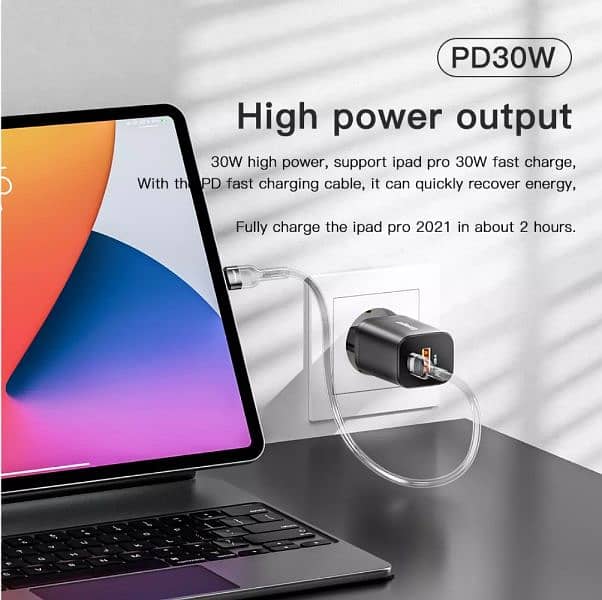 Chargers/Adapter ESSAGER USB Type C Fast Charger 30W QC PD 3.0 Dual Po 3